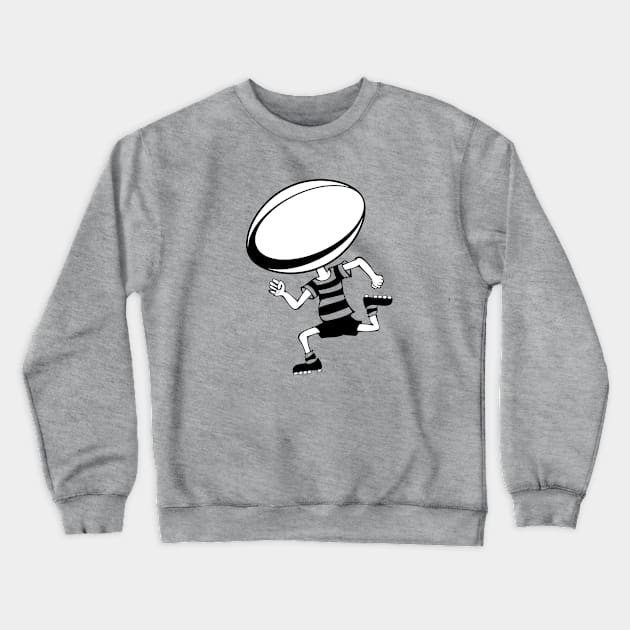 Rugby Girl Crewneck Sweatshirt by atomguy